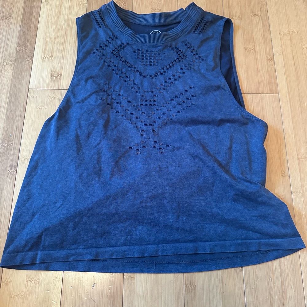 Sage charcoal tank top